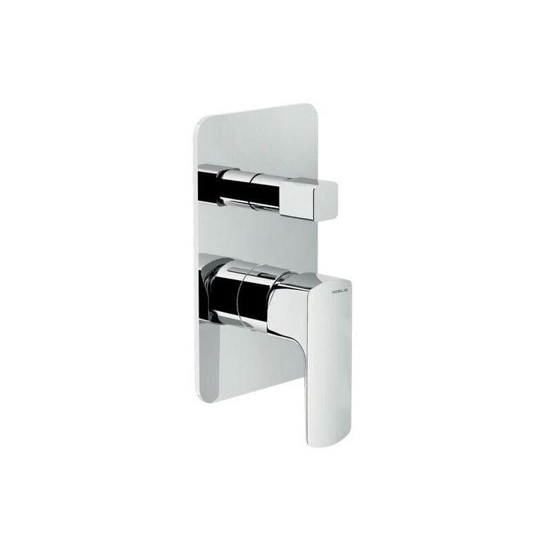 Mitigeur de douche encastré 180x110 mm en laiton avec déviateur Nobili Acquaviva - Standard