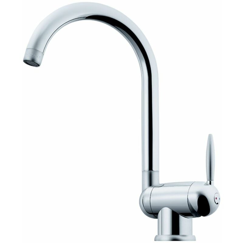Nobili - Mitigeur cuisine à bec rabattable ovetto - Chromé