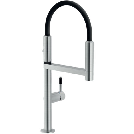 NOBILI Move miscelatore lavello bocca girevole inox codice prod: MV92400/50IX