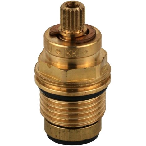 Nobili – Tête de robinet 1/2' à clapet – Vanne de remplacement 1/2' gaz – Filetage 15x21 – Hauteur 45mm – Piston pour performance durable