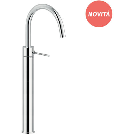 NOBILI Velis miscelatore lavabo monocomando a bacinella bocca girevole con scarico 1 1/4" push codice prod: VE125148/2CR