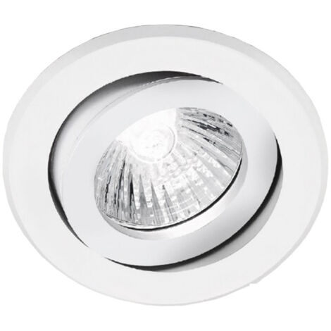 Noble Foco Empotrado Redondo Blanco orientable 12V 50W