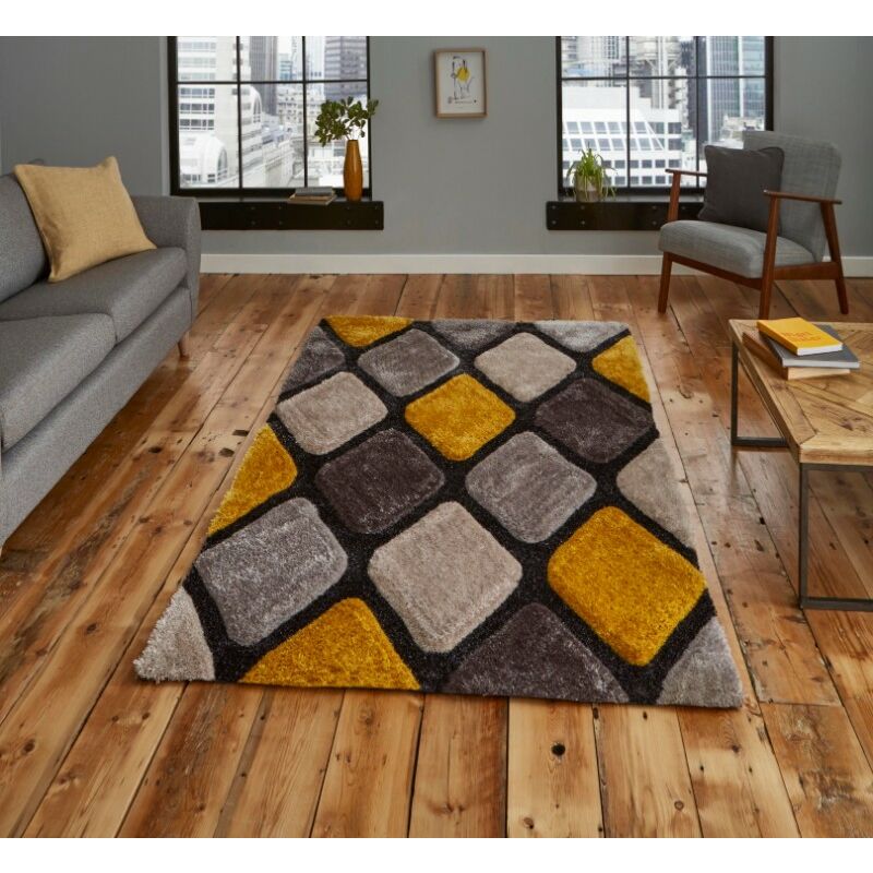 Noble House 9247 Grey Yellow 150cm x 230cm - Grey and Yellow
