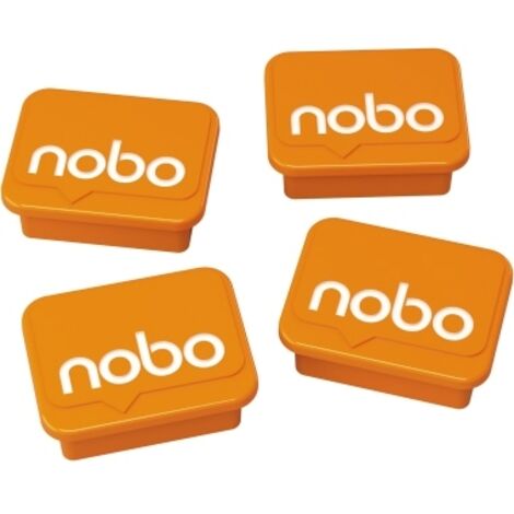 Nobo Magnet 1905327 18x22mm orange 4 St./Pack.