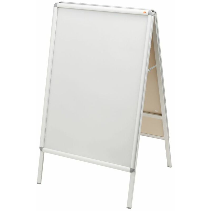 A Board Snap Frame Poster Display 700x1000mm Aluminium Frame Plastic f - Silver - Nobo