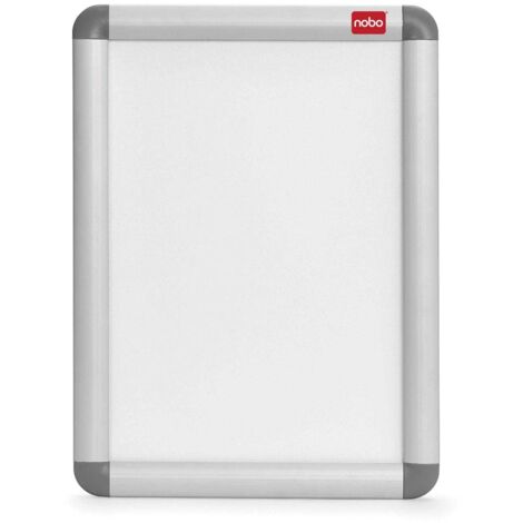Nobo Quadro per Poster da Montare a Parete con Cornice a Scatto, Finiture in Alluminio, Copertura Protettiva Antiriflesso, Fissaggi Inclusi, Formato A0, 976 mm x 1390 mm x 40 mm - Argento