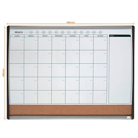 nobo Rexel 1903813 tableau magnétique noir argent