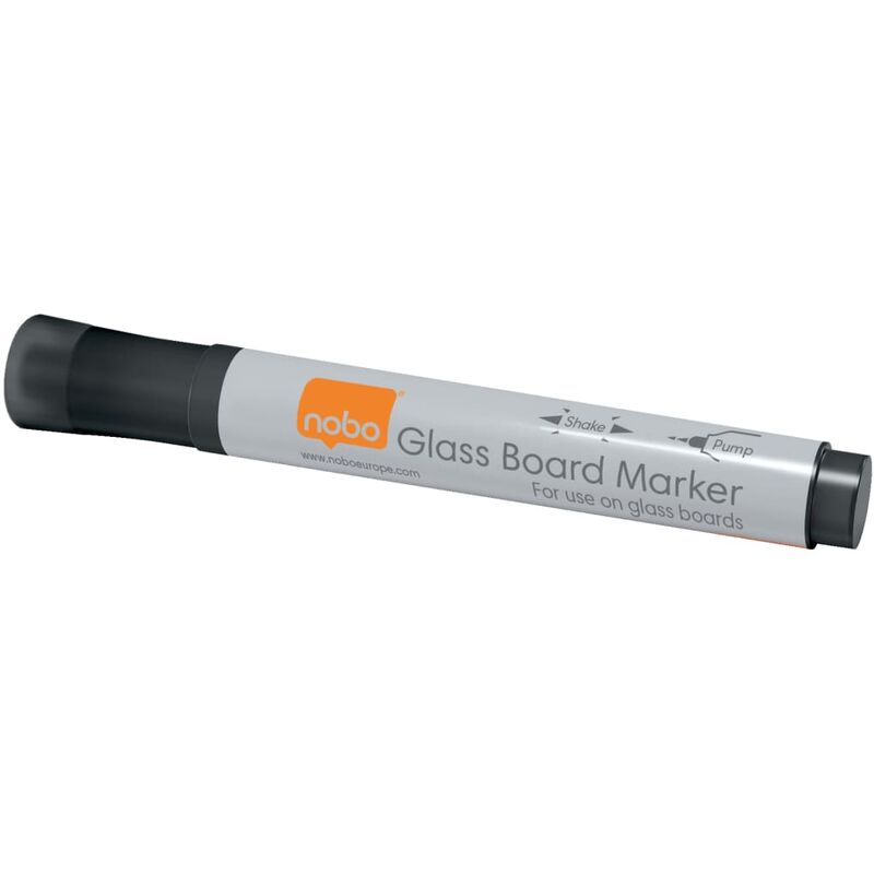 

Rotuladores cristal para pizarra blanca negros 4 unidades - Nobo