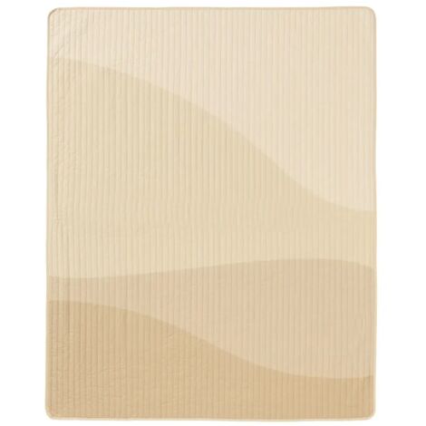 Nobodinoz LANDSCAPE Bettdecke, Steppdecke für ein Einzelbett, 142 x 235 cm, Farbe: Wüstenschatten