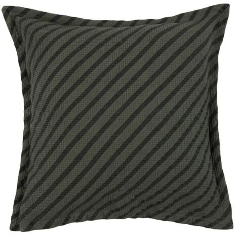 Nobodinoz LANDSCAPE Kissen - Waffelmuster, 45 x 45 cm, Farbe: Streifen Vetiver