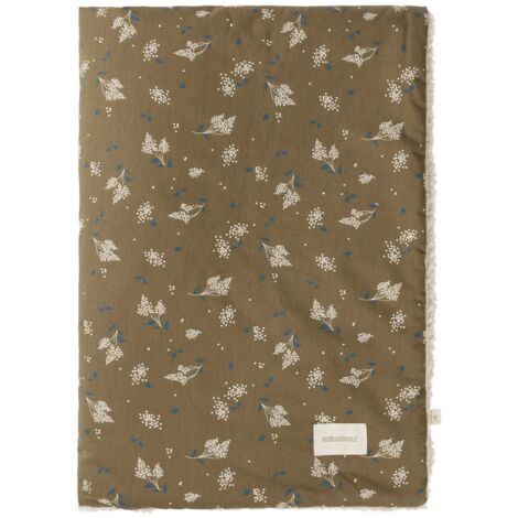 Nobodinoz STORIES Babydecke Neugeborene, 70 x 100 cm, Farbe: Braunflieder