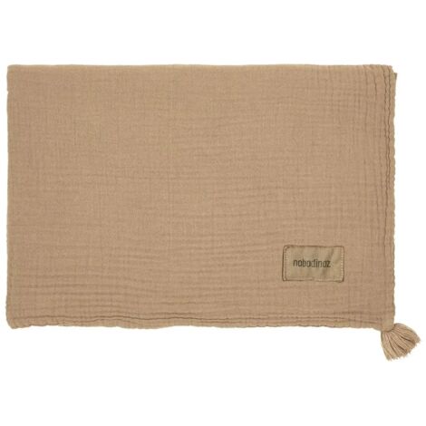 Nobodinoz WABI SABI Babydecke, Musselindecke Doppel, 65 x 100 cm, Farbe: Sesam