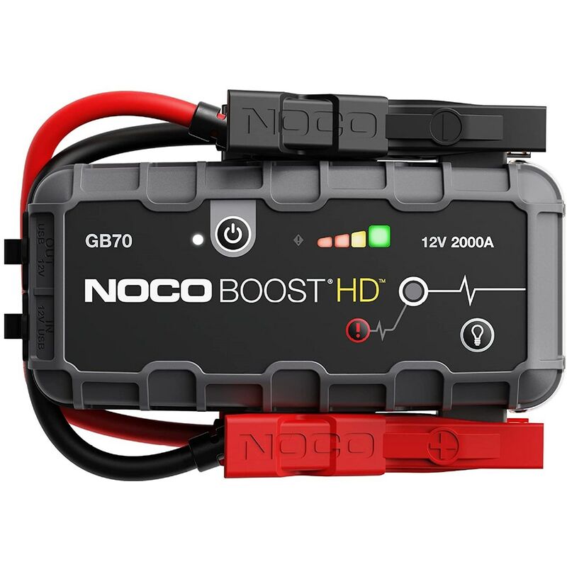 Dispositif de démarrage Noco GB70 Boost 12V 2000A Jump Starter avec batterie 12V/USB intégrée