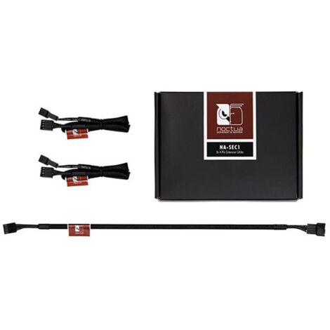 Noctua NA-SEC1 - Kit de trois câbles-rallonges pour ventilateurs 4-broches