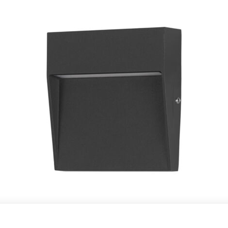 Nod Square - Foco LED Exterior IP65 de Superficie para Pared. Lámpara de Pared para Señalizar Caminos  Escaleras y Ro