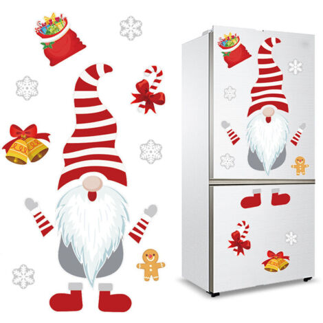 Noël Aimant de réfrigérateur magnétique doux Bonhomme de Neige réfrigérateur Autocollants PVC fenêtre Murale Autocollants décorations de Noël pour réfrigérateur, Porte en métal, Garage, armoires de Bu