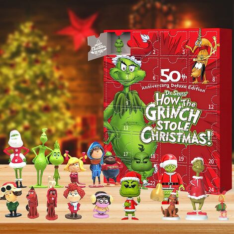 Stitch 2023 Calendrier de l'Avent de Noël, Calendriers de compte à rebours  de Noël 24 jours, 24pcs Mignon Dessin Animé Stitch Figures Boîte Aveugle  Cadeaux
