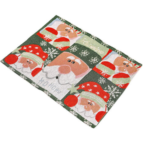 Noel Noel Table Couverture Nappe Chemins Decoration Table Tapis Isolation Pad Pere Noel Motif Conception Conception Pliable pour Vacances Festival Cadeau Cadeau Maison Cuisine Usage Quotidien, modele: