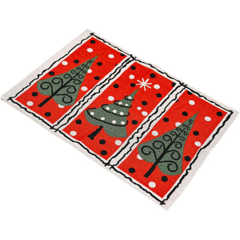 Noel Noel Table Couverture Nappe Chemins Decoration Tapis De Table Isolation Pad Arbre Motif Conception Conception Pliable pour Vacances Festival Cadeau Cadeau Maison Cuisine Usage Quotidien, modele: 