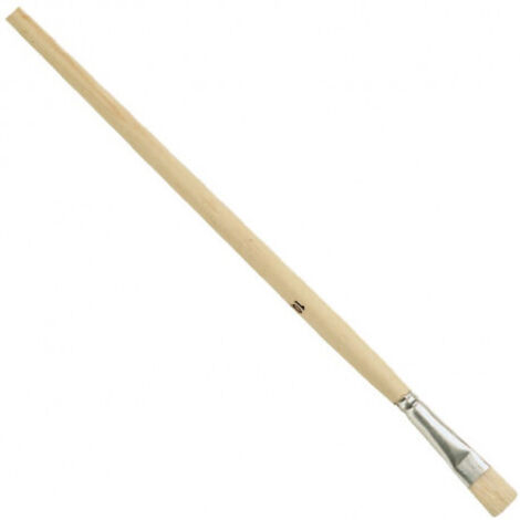 Nölle pinceau en fonte ( 4000817432 ) taille 2 largeur 5 mm fer blanc long manche bois brut 12 pièces