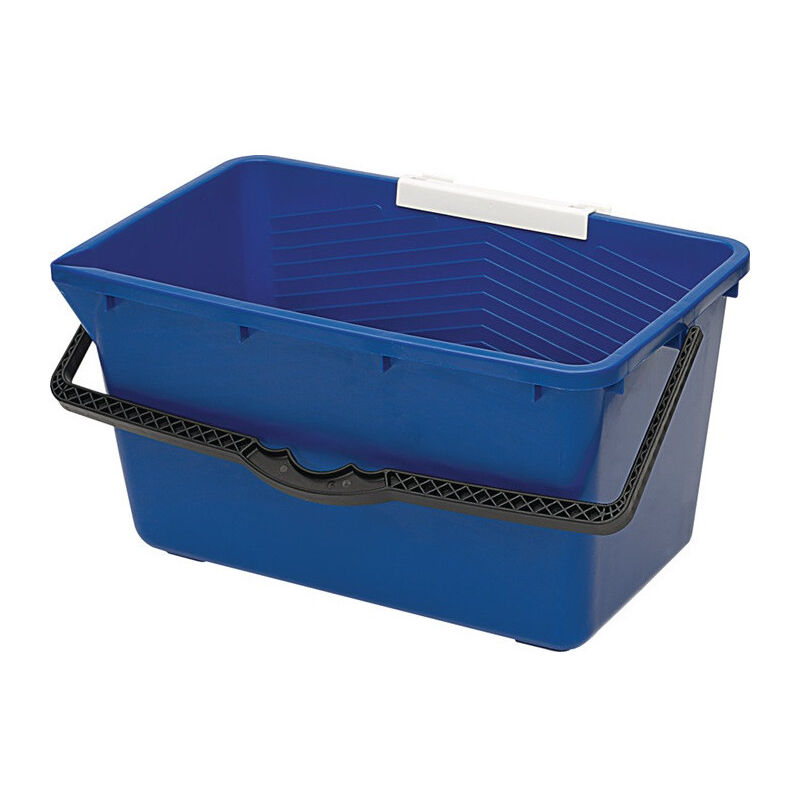 Seau 18 l plastique bleu pour nettoyages de fenêtre nölle