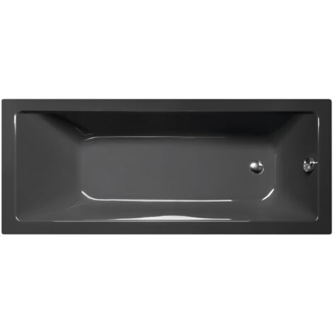 NOEMI Rectangular Bath 170x70x39cm, gris