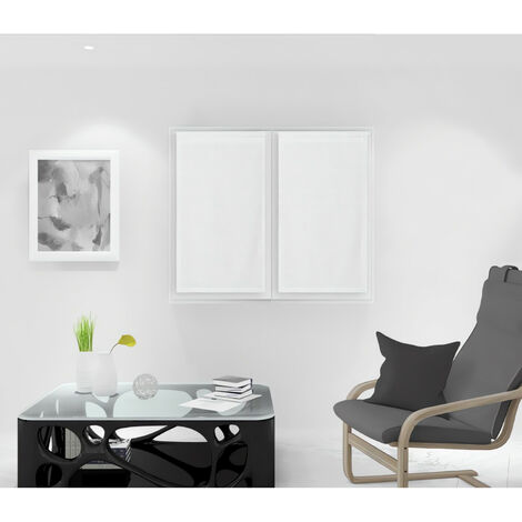 Noemie Brise bise, Polyester, Blanc, par Soleil d'ocre - 45 x 90 cm