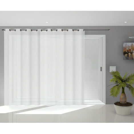 Noemie Voilage, Voile, Polyester, Blanc, par Soleil d'ocre - 280 x 250 cm