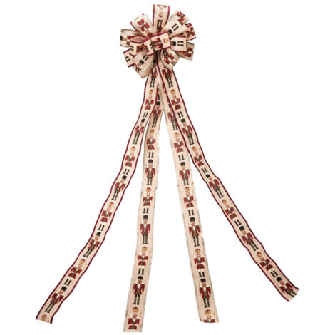 Nœud décoratif pour sapin de Noël, ornement casse-noisette, grand modèle 130 cm