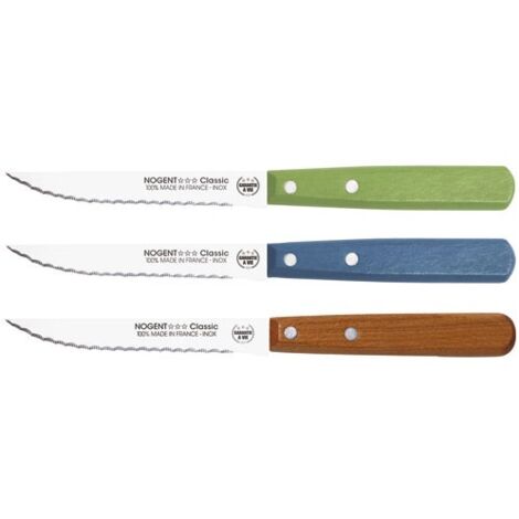 NOGENT BOITE 20 COUTEAU STEAK 11CM CLASSIC BLEU VE 03629K