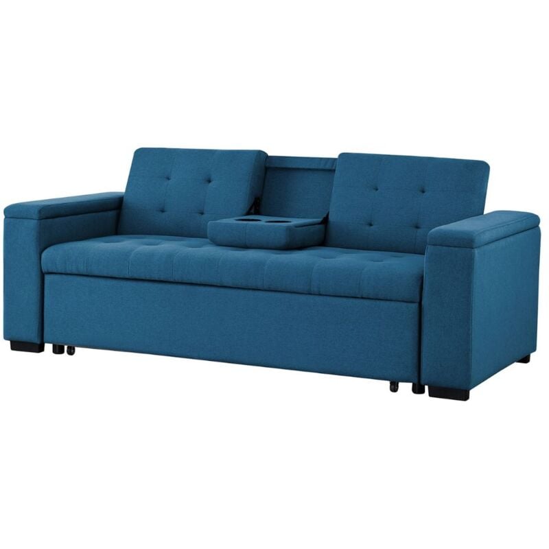 Concept-usine - Canapé convertible relax 3 places tissu noho