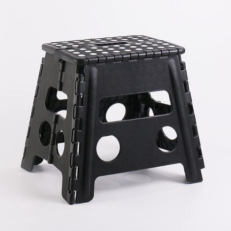 (noir, 22x29x22) Tabouret Pliant Multifonctionnel Petit Tabouret Portable Tabouret En Plastique Tabouret De Maison Petit Tabouret Lger Convient Au
