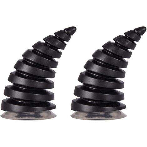 noir-2pcs Casque De Moto Cornes, Moto Casque Diable Dmon Corne Avec Sucker Dcoration De Corne De Diable Casque Dcoration De Cornes Pour Casque Acc
