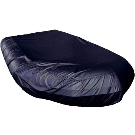 (Noir 380x94x46cm)Housse de Bateau Gonflable, 210D Tissu Oxford Kayak Canoë Bâche Couverture- Imperméable Anti Poussière Résistants Aux UV, Stockage Durable Protection, pour la Protection du Bateau