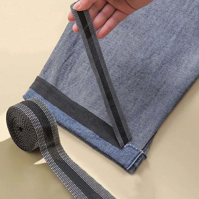 noir 4 m Pantalon auto-adh&eacute;sif coller fer sur pantalon bord