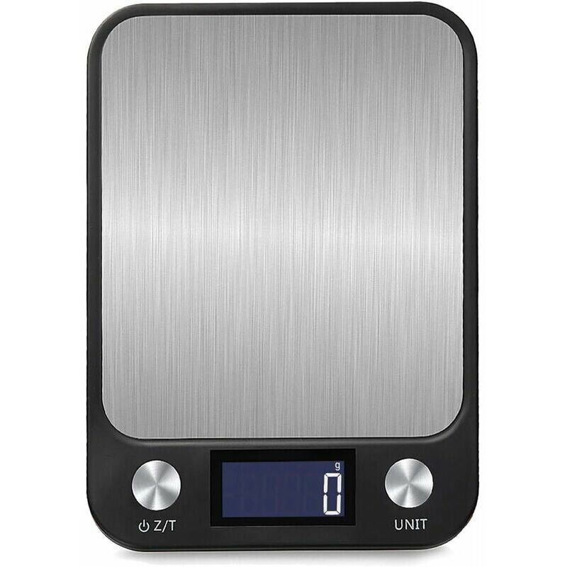 Serbia - noir Balance de cuisine numérique à commande tactile 1g à 10 Kg, chargement usb, écran lcd lumineux, balance électronique de haute précision