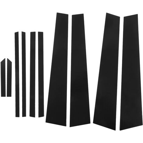Noir brillant porte fenêtre pilier poteau couverture garniture autocollant voiture accessoires remplacement pour RAV4 remplacement pour RAV4 2020-2021 (10 pièces)