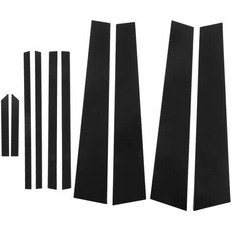 Noir brillant porte fenêtre pilier poteau couverture garniture autocollant voiture accessoires remplacement pour RAV4 remplacement pour RAV4 2020-2021 (10 pièces)