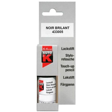 NOIR Brillant (Stylo retouche 9 ml ) - Pinceau ...