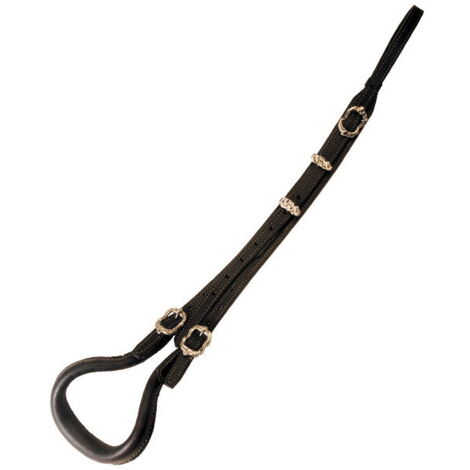 Noir et argent - Sous-queue portugaise avec boucles usinées