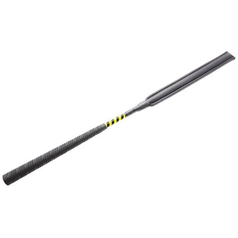 Noir et noir - Fouet manche long bicolore avec embout rembourré longueur 65 cm