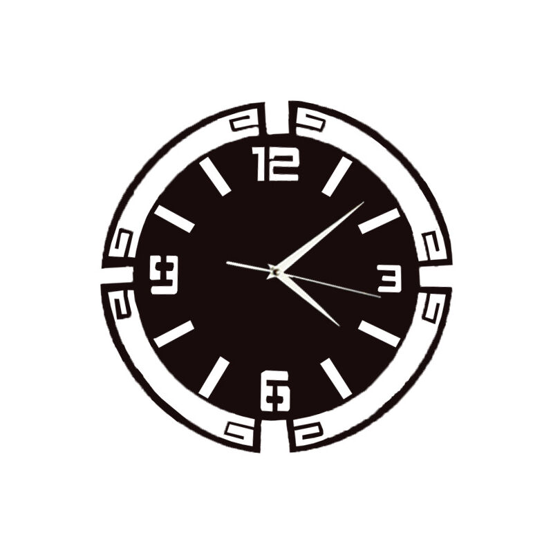 Wian - Noir-Horloges Acrylique