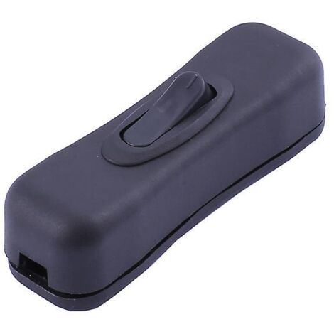noir-lampe Interrupteur, 2a/250v Cordon Interrupteur, 2 Ou 3 Curs Interrupteur  Cordon En Ligne Pour Petit Appareil Ou Lampe