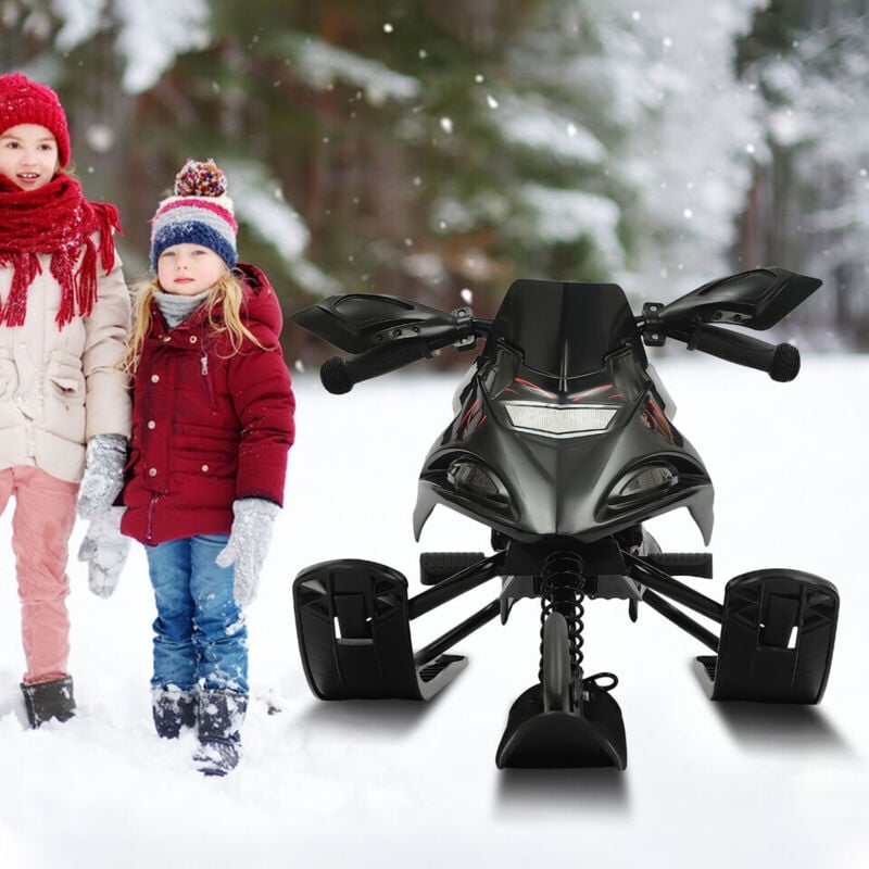 Noir Luge Bobsleigh Twister avec direction Frein Luge Enfant