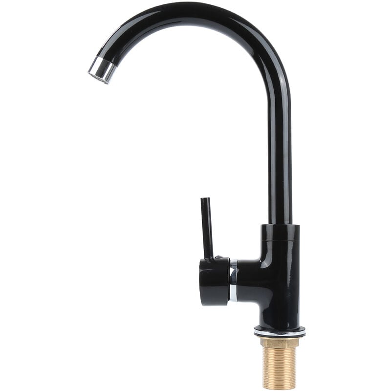 Noir Mitigeur Robinet Cuisine Rotatif 38.5227.5cm