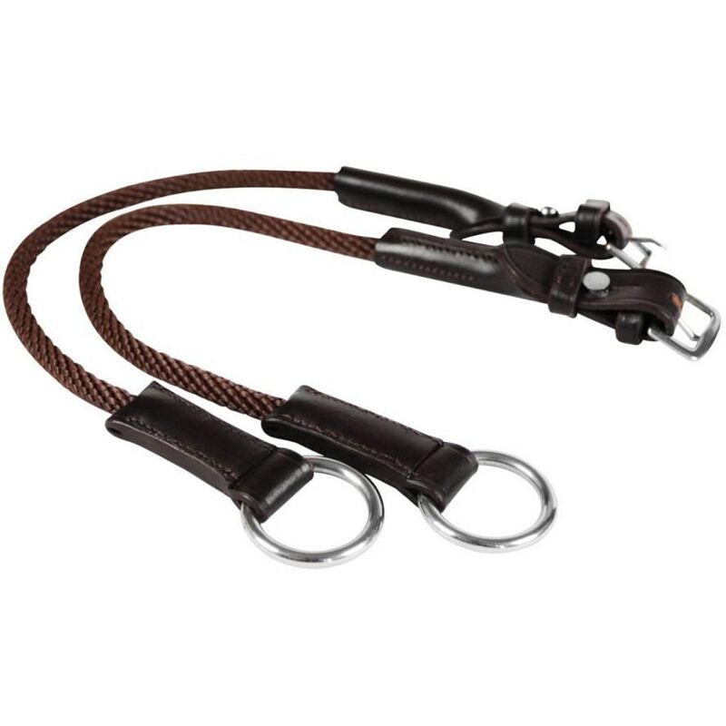 Horses - Marron - Montants d'occlusion à corde avec extrémités en cuir