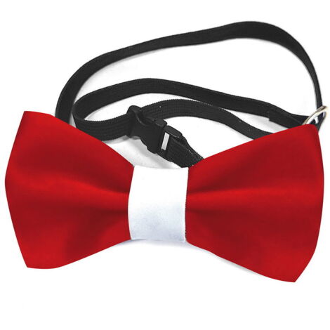 Noir - Papillon avec sangle élastique réglable pour petits chiens et chats