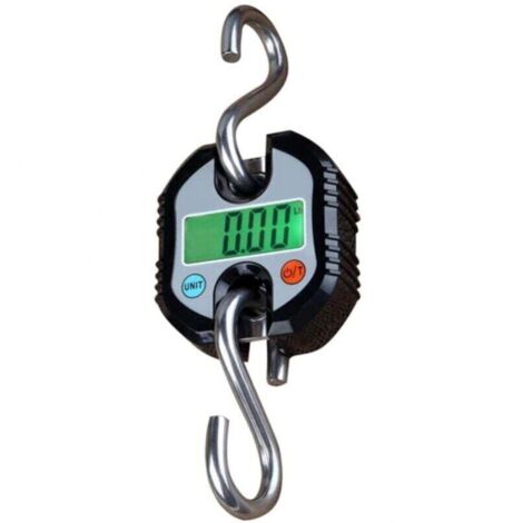 Noir Pèse Bagage Pèse-Bagages Suspendu Balance de Pêche, Jusqu'à 150kg Avec Afficheur LCD et Fonction Pelage, 2 Crochets Amovibles, Pèse Bagage pour Voyage, Pêche, Chasse Outdoor