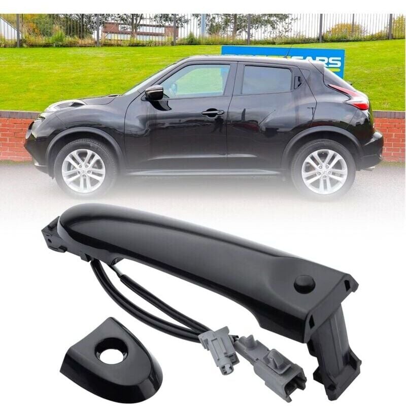 SNQ - Noir) Poignée de porte extérieure côté conducteur avant droit compatible avec Nissan F15 2010-2022 80644-1FA5A 80644-3WC2A 80640-3WC2A,