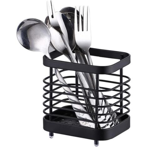 (noir) Porte Eponge Evier Cuisine, Organisateur Cuisine Acier Inoxydable, Rangement Eponge Cuisine, Organisateur Evier Cuisine, Rangement Et Organ